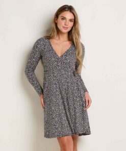 Freesia Long Sleeve Wrap Dress
