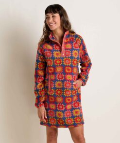 Campo Fleece 1/4 Snap Dress